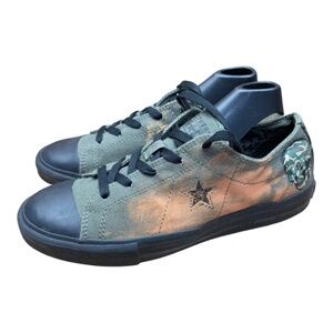 Converse Sneakers Juniors 3 One Star Camo Green Skull Low Top Lace Up Shoes